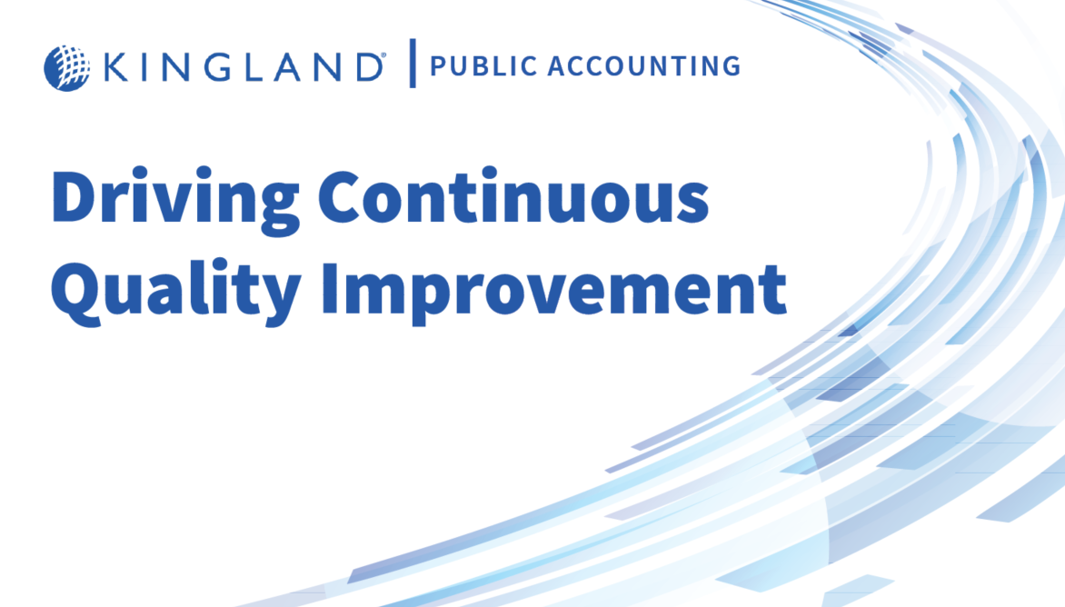 Driving Continuous Quality Improvement